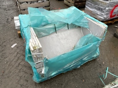 PALLET OF UNUSED 900mm x 600mm x 20mm DAWN LIGHT GREY PORCELAIN PAVING