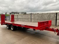 HERBST 24FT TANDEM AXLE TRACTOR DRAWN LOW LOADER