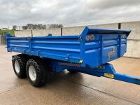 EUROSPEC ENGINEERING 13FT X 7FT 6" TANDEM AXLE HYDRAULIC DROPSIDE TIPPING TRAILER - 5