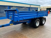 EUROSPEC ENGINEERING 13FT X 7FT 6" TANDEM AXLE HYDRAULIC DROPSIDE TIPPING TRAILER - 7
