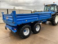 EUROSPEC ENGINEERING 13FT X 7FT 6" TANDEM AXLE HYDRAULIC DROPSIDE TIPPING TRAILER - 16
