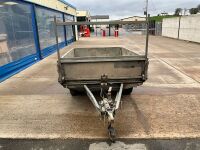 APPROX. 8ft x 5ft IFOR WILLIAMS 2000KGS DROPSIDE GALVANISED TWIN AXLE TRAILER - 2