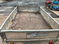 APPROX. 8ft x 5ft IFOR WILLIAMS 2000KGS DROPSIDE GALVANISED TWIN AXLE TRAILER - 7