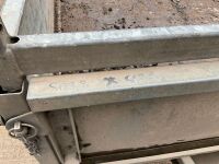 APPROX. 8ft x 5ft IFOR WILLIAMS 2000KGS DROPSIDE GALVANISED TWIN AXLE TRAILER - 12