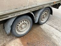 APPROX. 8ft x 5ft IFOR WILLIAMS 2000KGS DROPSIDE GALVANISED TWIN AXLE TRAILER - 13