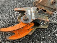 MDE 200 HYDRAULIC TREE SHEAR TO SUIT 5-8 TON EXCAVATOR - 6