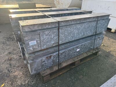 PALLET TO INC. 6No. APPROX. 1.4m STEEL CATNIC HEADS