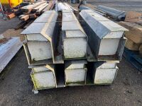 PALLET TO INC. 6No. APPROX. 1.4m STEEL CATNIC HEADS - 3
