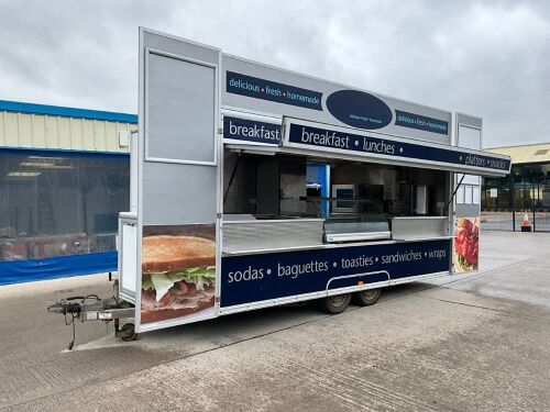 APPROX. 16ft x 7.6ft TWIN AXLE CATERING TRAILER&nbsp;