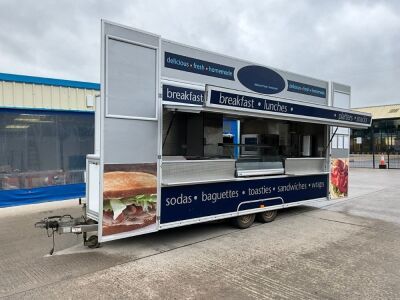 APPROX. 16ft x 7.6ft TWIN AXLE CATERING TRAILER&nbsp;