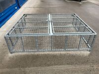 APPROX. 2000mm x 1550mm x 450mm GALVANISED GAS TANK STORAGE CAGE - 6