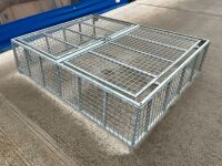 APPROX. 2000mm x 1550mm x 450mm GALVANISED GAS TANK STORAGE CAGE - 7
