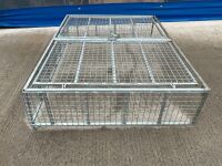 APPROX. 2000mm x 1550mm x 450mm GALVANISED GAS TANK STORAGE CAGE - 8