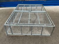 APPROX. 2000mm x 1550mm x 450mm GALVANISED GAS TANK STORAGE CAGE - 9