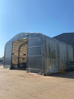 APPROX. 35ft LONG x 33ft WIDE x 25ft HIGH GALVANISED TEMPORARY BUILDING - 3