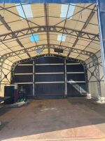 APPROX. 35ft LONG x 33ft WIDE x 25ft HIGH GALVANISED TEMPORARY BUILDING - 4