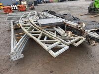 APPROX. 35ft LONG x 33ft WIDE x 25ft HIGH GALVANISED TEMPORARY BUILDING - 15