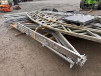 APPROX. 35ft LONG x 33ft WIDE x 25ft HIGH GALVANISED TEMPORARY BUILDING - 16