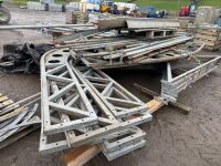 APPROX. 35ft LONG x 33ft WIDE x 25ft HIGH GALVANISED TEMPORARY BUILDING - 21