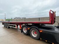 DENNISON 45FT 39 TON TRI AXLE FLAT TRAILER ON AIR