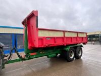 TRACTOR DRAWN ROLL ON / ROLL OFF HOOK LOADER TRAILER & SKIP - 2