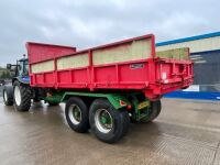 TRACTOR DRAWN ROLL ON / ROLL OFF HOOK LOADER TRAILER & SKIP - 8