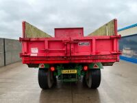 TRACTOR DRAWN ROLL ON / ROLL OFF HOOK LOADER TRAILER & SKIP - 9