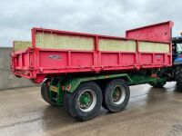 TRACTOR DRAWN ROLL ON / ROLL OFF HOOK LOADER TRAILER & SKIP - 11