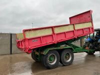 TRACTOR DRAWN ROLL ON / ROLL OFF HOOK LOADER TRAILER & SKIP - 14