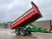 TRACTOR DRAWN ROLL ON / ROLL OFF HOOK LOADER TRAILER & SKIP - 15