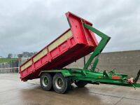 TRACTOR DRAWN ROLL ON / ROLL OFF HOOK LOADER TRAILER & SKIP - 17