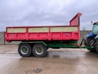 TRACTOR DRAWN ROLL ON / ROLL OFF HOOK LOADER TRAILER & SKIP - 24