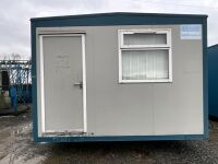 APPROX. 40ft x 12ft STEEL CLAD 2 OFFICE CABIN - 14