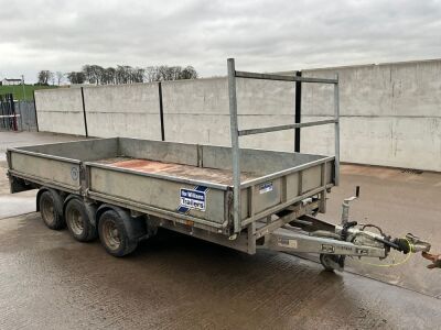 IFOR WILLIAMS 14FT X 6FT6" TRI AXLE DROPSIDE TRAILER