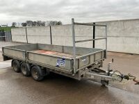 IFOR WILLIAMS 14FT X 6FT6" TRI AXLE DROPSIDE TRAILER