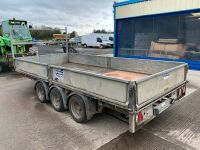 IFOR WILLIAMS 14FT X 6FT6" TRI AXLE DROPSIDE TRAILER - 6