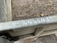 IFOR WILLIAMS 14FT X 6FT6" TRI AXLE DROPSIDE TRAILER - 12