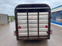 APPROX. 12ft x 6ft HAMILTON TRI AXLE CATTLE TRAILER&nbsp; - 9