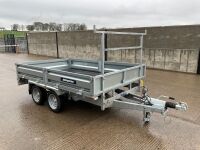 UNUSED INDESPENSION APPROX 10FT x 6FT 6" 3.5 TON DROPSIDE TRAILER