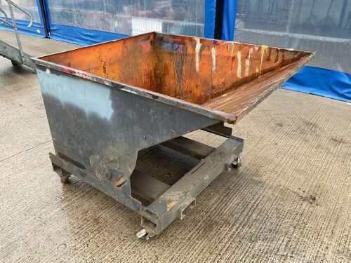 MOBILE FORKLIFT TIPPING SKIP (GREY)