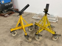 2No. MOBILE CABLE REEL STANDS &&nbsp;1No. CABLE REEL STAND - 3