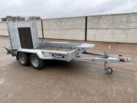 UNUSED INDESPENSION CHALLENGER 50 10ft x 5ft 3.5 TON TWIN AXLE BEAVERTAIL PLANT TRAILER&nbsp;