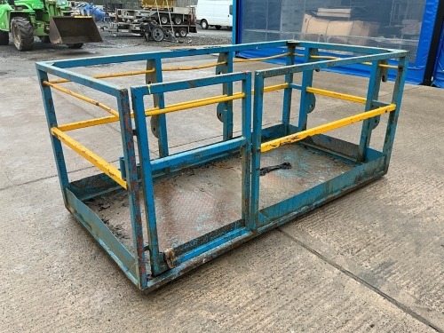 APPROX. 8ft x 4ft SCOTT MAN BASKET/SAFETY CAGE TO SUIT JLG TELESCOPIC FORKLIFT