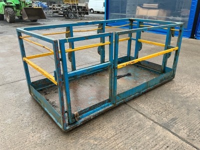 APPROX. 8ft x 4ft SCOTT MAN BASKET/SAFETY CAGE TO SUIT JLG TELESCOPIC FORKLIFT