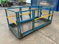 APPROX. 8ft x 4ft SCOTT MAN BASKET/SAFETY CAGE TO SUIT JLG TELESCOPIC FORKLIFT
