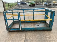 APPROX. 8ft x 4ft SCOTT MAN BASKET/SAFETY CAGE TO SUIT JLG TELESCOPIC FORKLIFT - 2