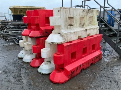 8No. LARGE PLASTIC JERSEY KERBS