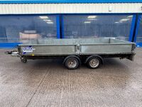 IFOR WILLIAMS 14ft x&nbsp; 6.6ft 3500KGS TWIN AXLE DROPSIDE TRAILER&nbsp; - 4