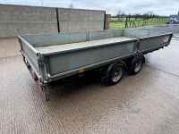 IFOR WILLIAMS 14ft x&nbsp; 6.6ft 3500KGS TWIN AXLE DROPSIDE TRAILER&nbsp; - 14