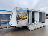 APPROX. 20ft x 7ft MARCO TWIN AXLE 2500KGS EXHIBITION UNIT